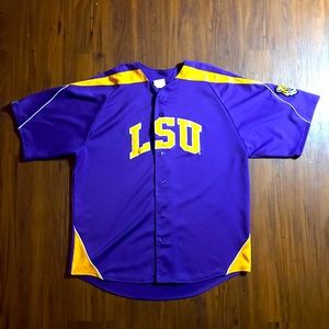 VTG Majestic LSU Louisiana State Baseball Jersey L